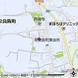 奈良県奈良市奈良阪町周辺の地図