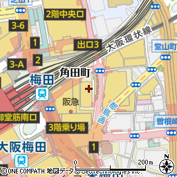 鶴橋風月 阪急32番街店周辺の地図