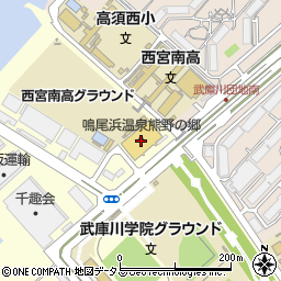 鳴尾浜温泉熊野の郷周辺の地図