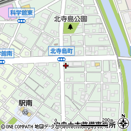 浜松北寺島郵便局周辺の地図
