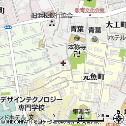 静岡県浜松市中央区栄町196周辺の地図