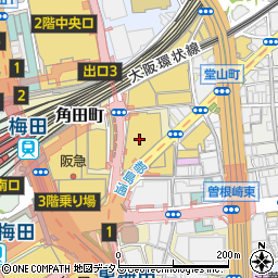 ゼニア阪急メンズ大阪周辺の地図