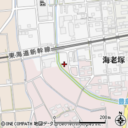 静岡県磐田市海老塚1010-3周辺の地図