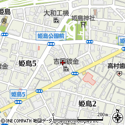 梅谷製作所姫島倉庫周辺の地図
