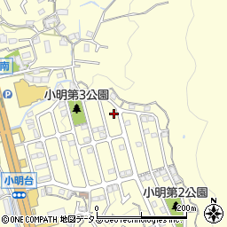 奈良県生駒市小明町2118-2周辺の地図