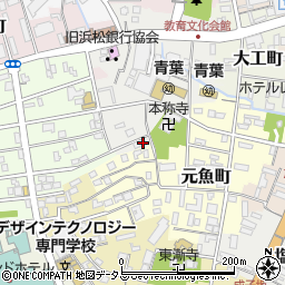 静岡県浜松市中央区栄町190周辺の地図