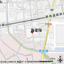 静岡県磐田市海老塚1026周辺の地図