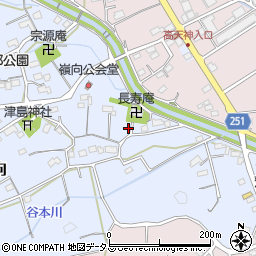 静岡県掛川市上土方嶺向552周辺の地図