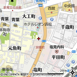 静岡県浜松市中央区伝馬町84周辺の地図