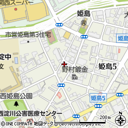 鳴門紙器工業西淀川工場周辺の地図