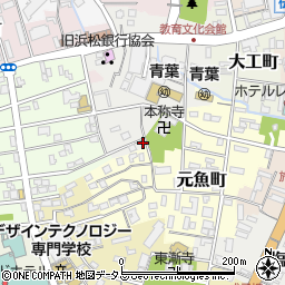 静岡県浜松市中央区栄町188周辺の地図