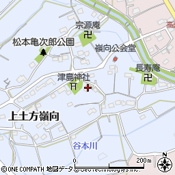静岡県掛川市上土方嶺向985周辺の地図