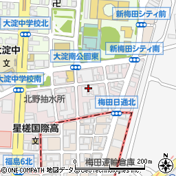 日本たばこ産業株式会社　大阪支社周辺の地図