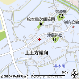 静岡県掛川市上土方嶺向1018周辺の地図