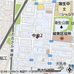 産経新聞　京橋蒲生専売所周辺の地図