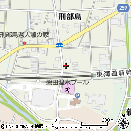 静岡県磐田市刑部島130周辺の地図