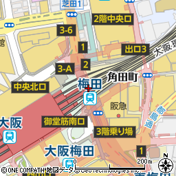 オーエスドラッグ・エキモ　梅田店周辺の地図