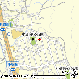 奈良県生駒市小明町2114-3周辺の地図