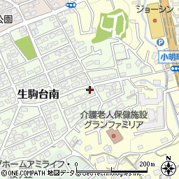 奈良県生駒市生駒台南30周辺の地図
