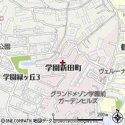 奈良県奈良市学園新田町3219-19周辺の地図