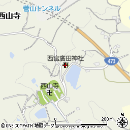 西宮廣田神社周辺の地図