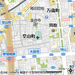 大阪府大阪市北区堂山町9周辺の地図