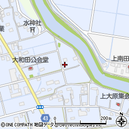 静岡県磐田市大原43周辺の地図