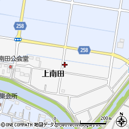 静岡県磐田市上南田周辺の地図