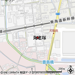 静岡県磐田市海老塚1036-2周辺の地図