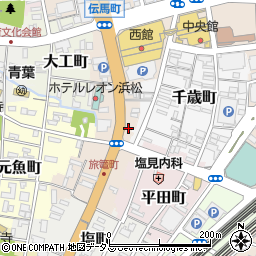静岡県浜松市中央区伝馬町71周辺の地図