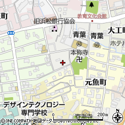 静岡県浜松市中央区栄町166周辺の地図