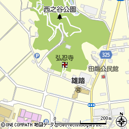 弘忍寺周辺の地図