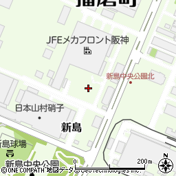 兵庫県播磨町（加古郡）新島周辺の地図