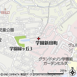 奈良県奈良市学園新田町3219-61周辺の地図