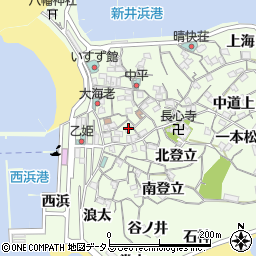 愛知県知多郡南知多町日間賀島新井浜53周辺の地図