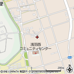 静岡県袋井市浅岡50周辺の地図