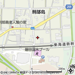 静岡県磐田市刑部島131周辺の地図