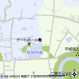 宝山寺福祉事業団　平城児童センター周辺の地図