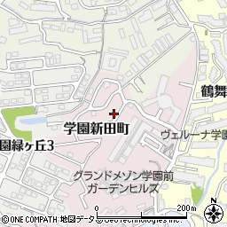 奈良県奈良市学園新田町3219-22周辺の地図