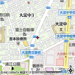 タイムズ大淀中２丁目駐車場周辺の地図