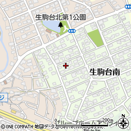 奈良県生駒市生駒台南182周辺の地図