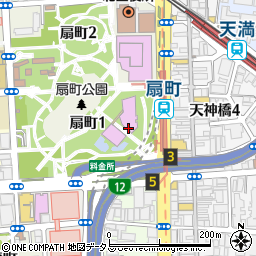 大阪市立扇町プール体育館周辺の地図
