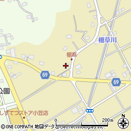 静岡県菊川市棚草563-1周辺の地図