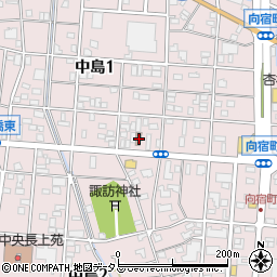 浜松向宿郵便局 ＡＴＭ周辺の地図