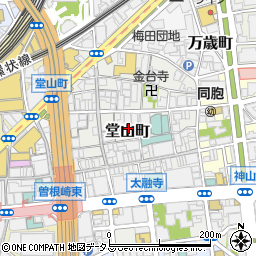 大阪府大阪市北区堂山町周辺の地図