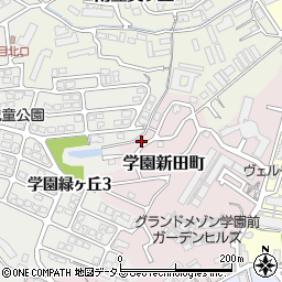 奈良県奈良市学園新田町3219-60周辺の地図