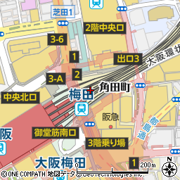 新梅田食道街防災センター周辺の地図