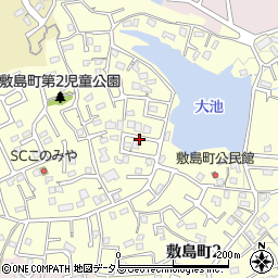 奈良県奈良市敷島町1丁目周辺の地図