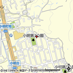 奈良県生駒市小明町2114-14周辺の地図