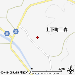 広島県府中市上下町二森212周辺の地図